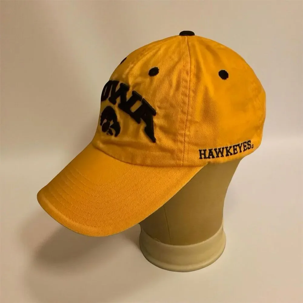 NCAA Iowa Hawkeyes Bimm Ridder The Game Hat Adjustable Strap Yellow Cotton Cap